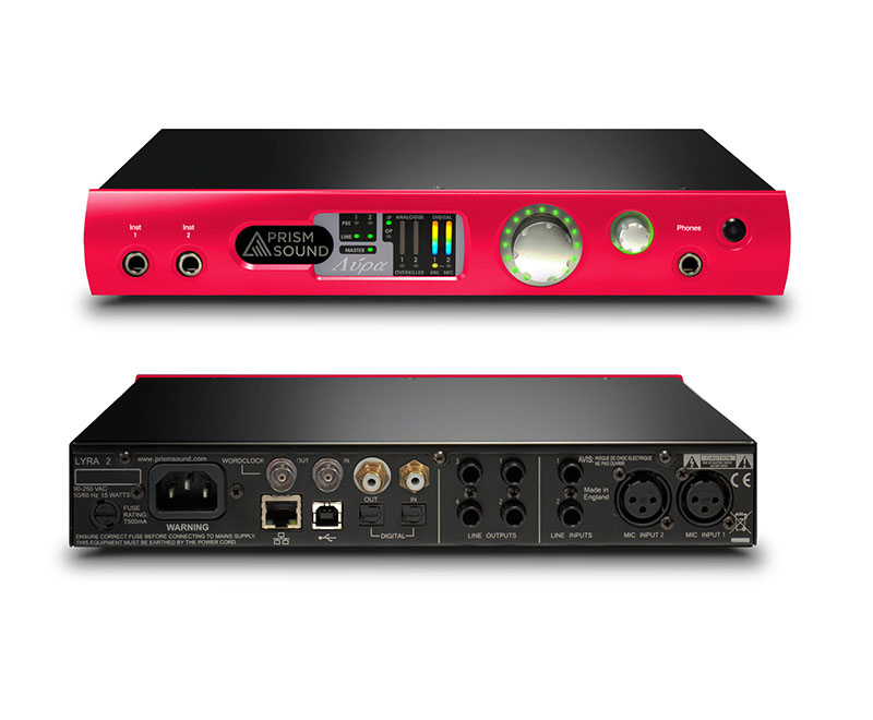 Prism Sound Lyra-2 Red Limited Edition 桌面式专业声卡 Prism Sound Lyra-2 Red Limited Edition 桌面式专业声卡