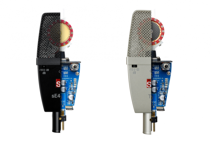 新品发布|有的时候,少即是多:sE4100 和 T1 心形指向大振膜真电容麦克风震撼登场!