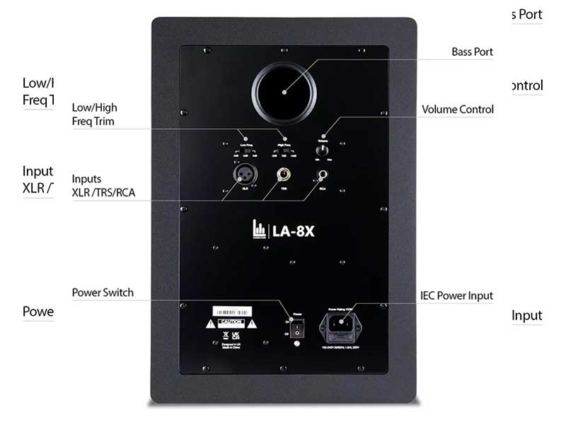 N/A LA-8X 有源工作室监听音箱