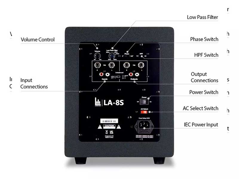 N/A LA-8S 有源工作室监听音箱
